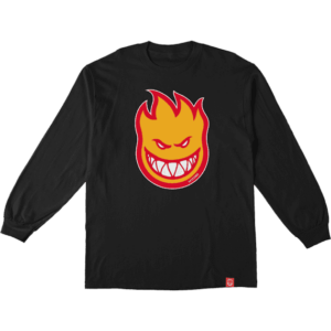 spitfire tee shirt kids ls bighead fill (black/gold/red)