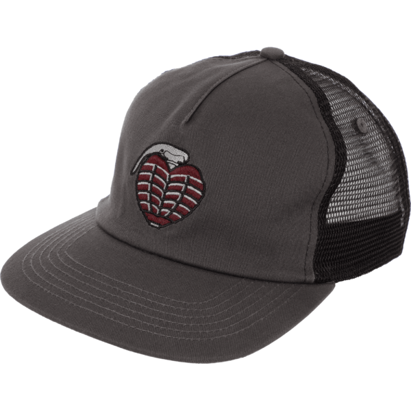 thunder cap trucker og grenade (grey/maroon)