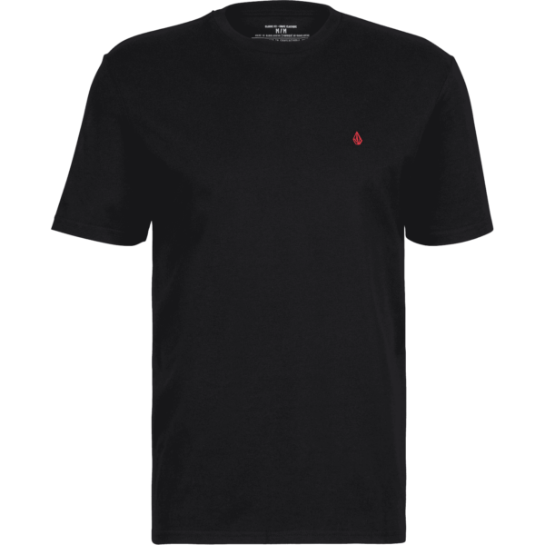 volcom tee shirt bsc stone blanks (black)
