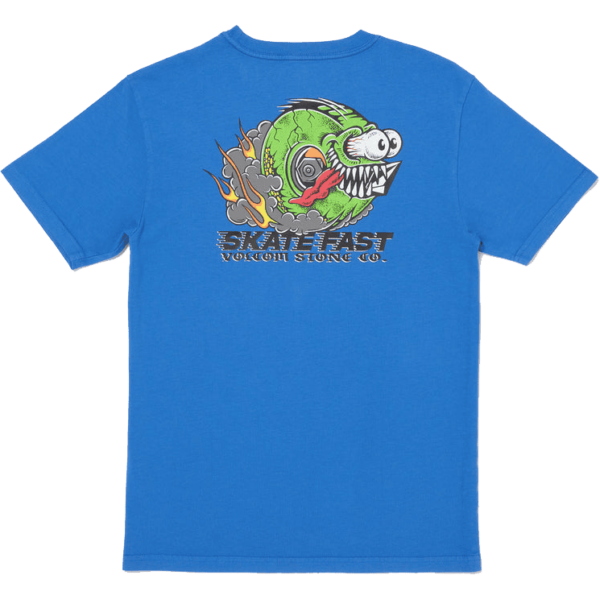 volcom tee shirt kids sst skate fast (patriot blue)