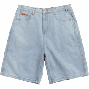 butter goods short denim baggy (light blue)