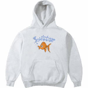 butter goods sweatshirt hood goldfish (ash)