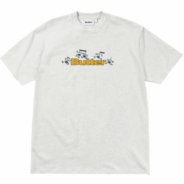 butter goods tee shirt tempo logo (ash)