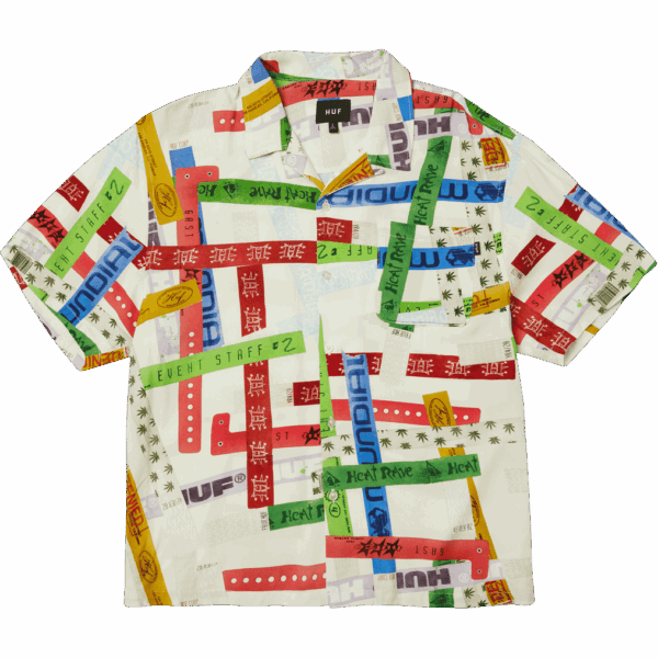 huf shirt short sleeves admission resort (multi)