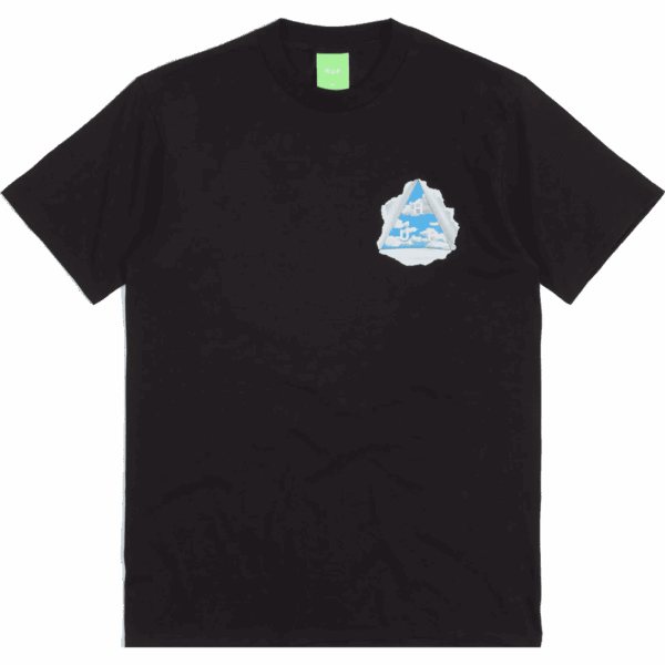 huf tee shirt tear a new one (black)