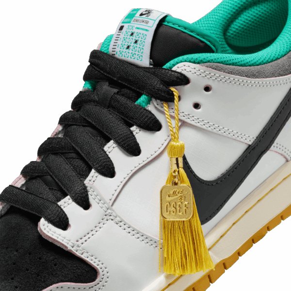 nike sb shoes dunk low pro qs csef white and black