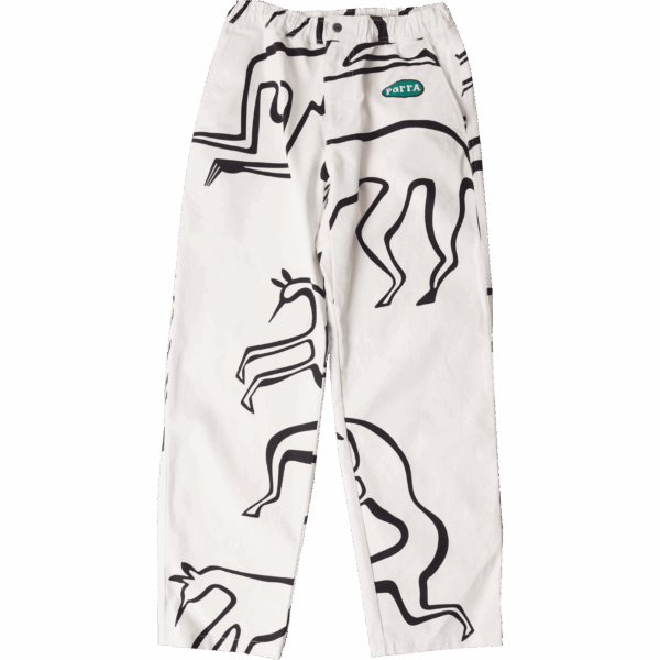 parra pants yoga walks (white)