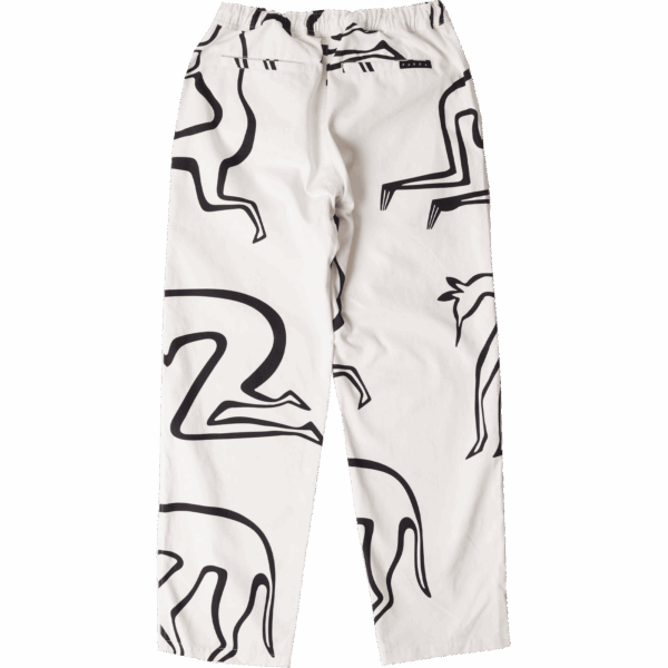 parra pants yoga walks (white)