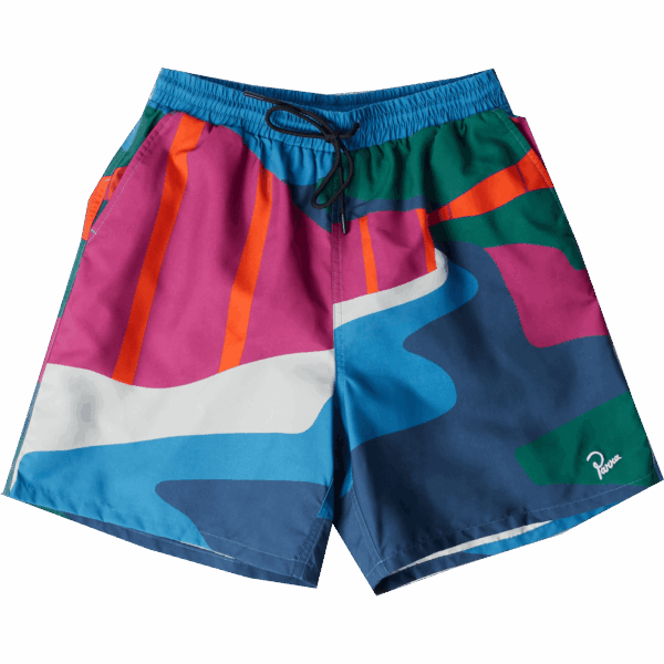 parra short boardshort the festival fence (blue)