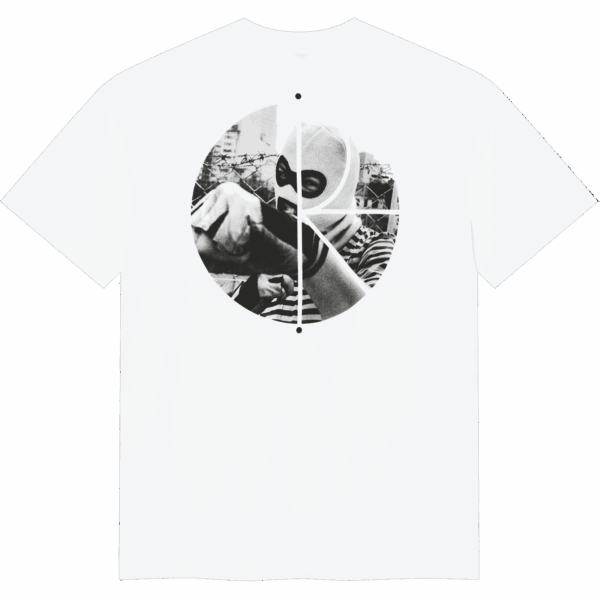 polar tee shirt fill logo klez (white)
