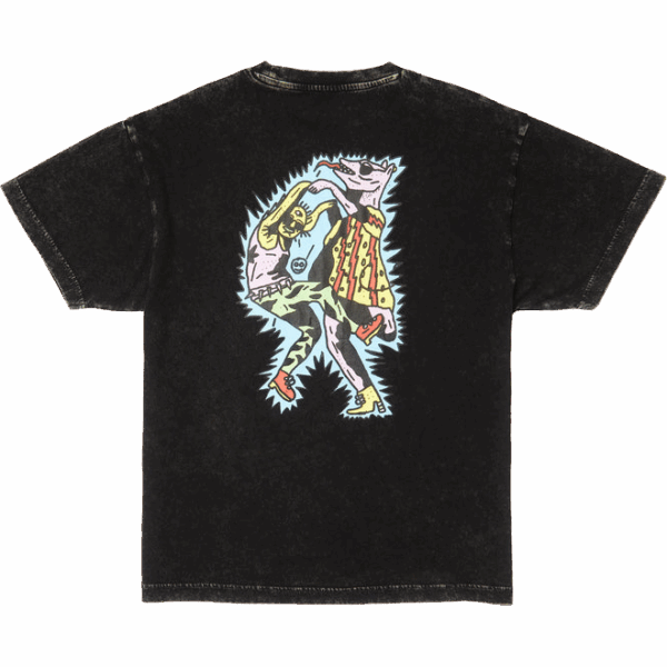 volcom tee shirt kids fa bob mollema 1 (washed black)
