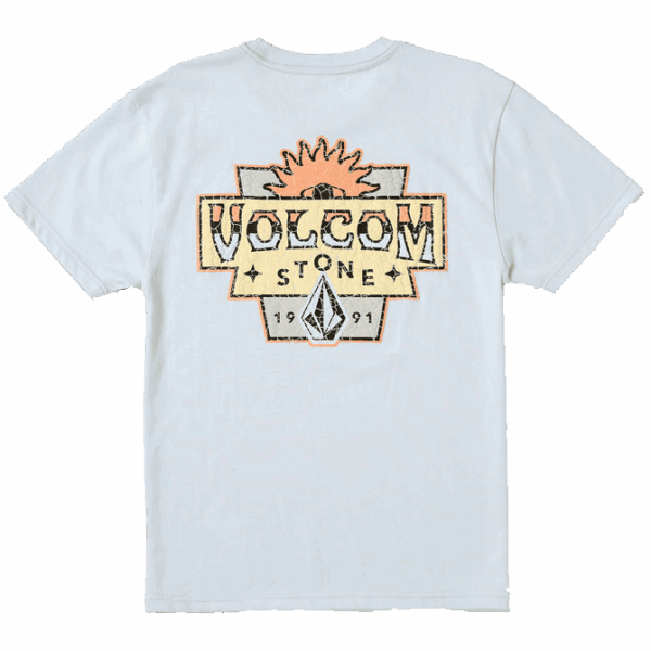 volcom tee shirt kids sure thing (ice blue)