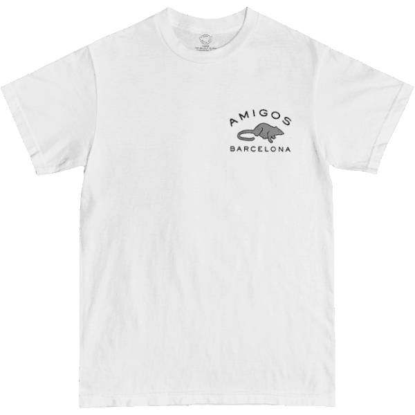amigos tee shirt skate rats (white)