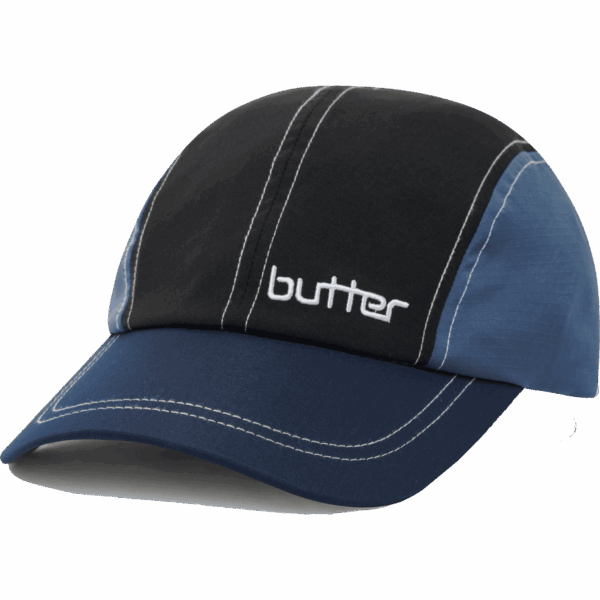 butter goods cap 4 panel  primary (black/slate)