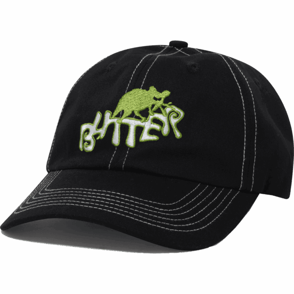 butter goods cap 6 panel rascal (black)