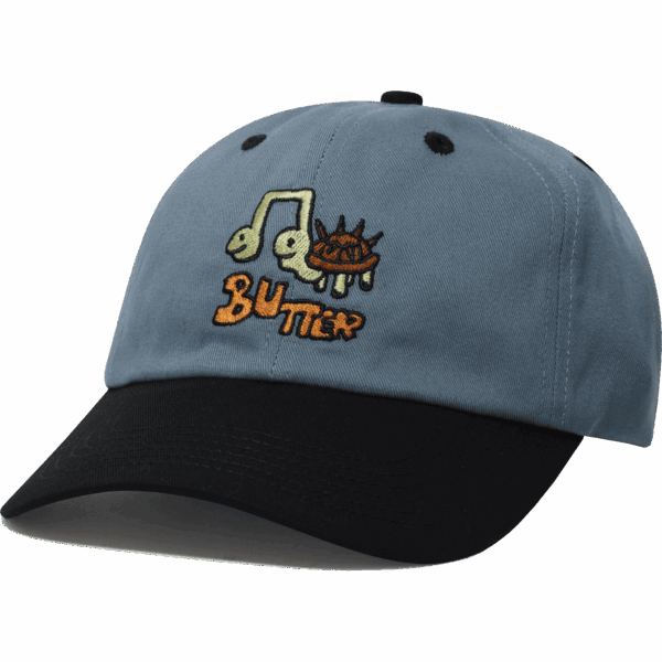 butter goods cap 6 panel turtle (ocean/black)