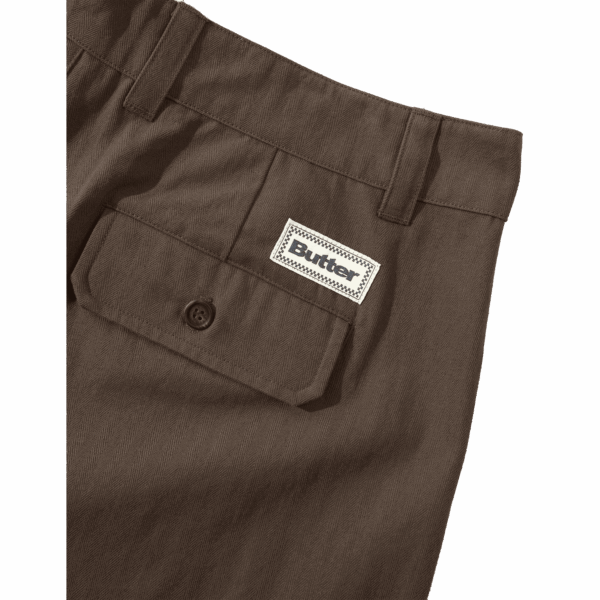 butter goods pants pleated (chocolate)