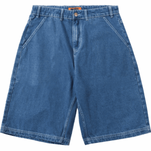butter goods short denim scribble (mid blue)