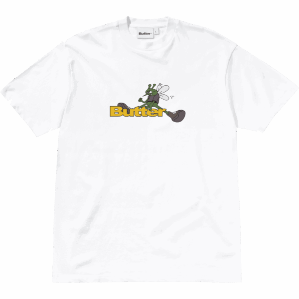 butter goods tee shirt skeeter logo (white)