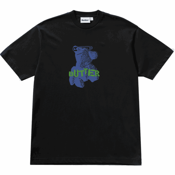 butter goods tee shirt teddy bear (black)