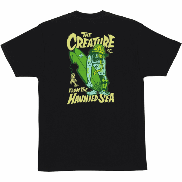 creature tee shirt haunted sea (black)
