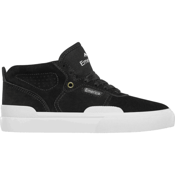 emerica shoes kids pillar (black/white/gold)