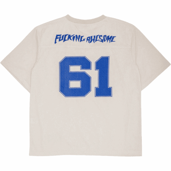 fucking awesome tee shirt jersey stamp logo practice (cream)