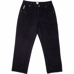 hoddle pants jeans sonas (black/red contrast stitch)