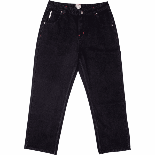 hoddle pants jeans sonas (black/red contrast stitch)