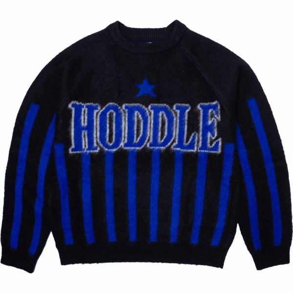 hoddle sweater knit star habove mohair (black/navy)
