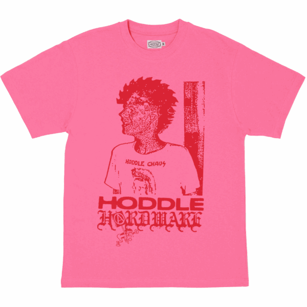 hoddle tee shirt chaos (pink/red)