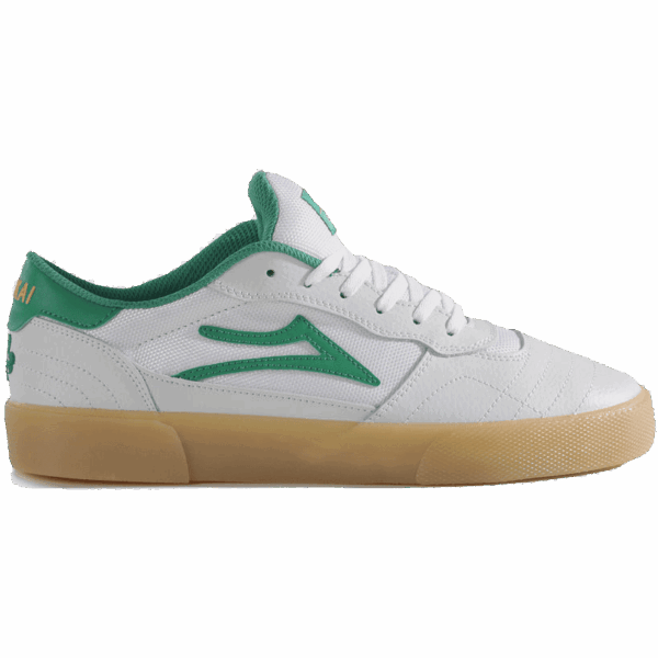lakai shoes cambridge (white/green/leather)