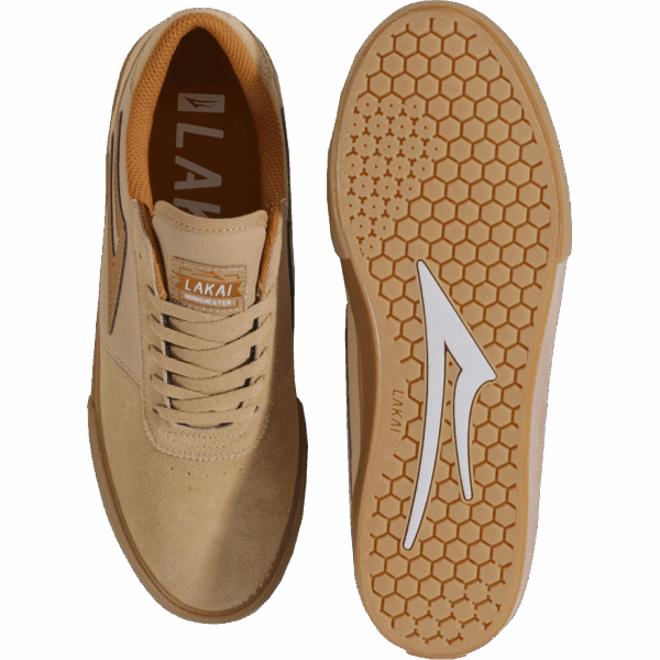 lakai shoes manchester (tan/gum/suede)