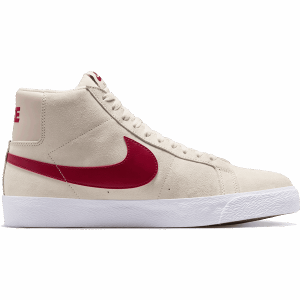 nike sb shoes zoom blazer mid (pale ivory/noble red)