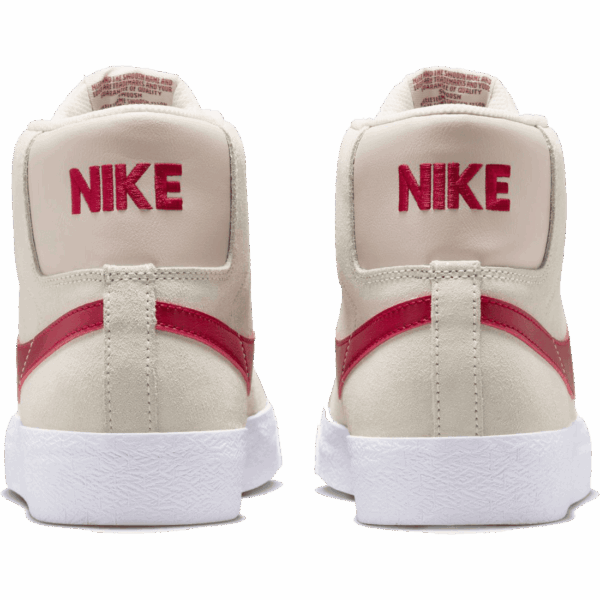 nike sb shoes zoom blazer mid (pale ivory/noble red)