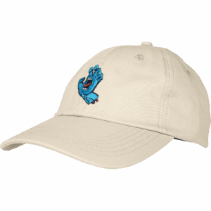 santa cruz cap 6 panel screaming mini hand (blond wood)