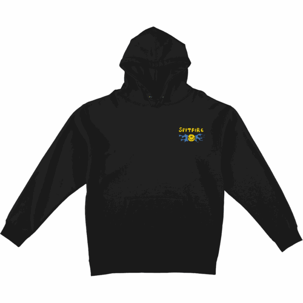 spitfire sweatshirt hood happy classic (black)