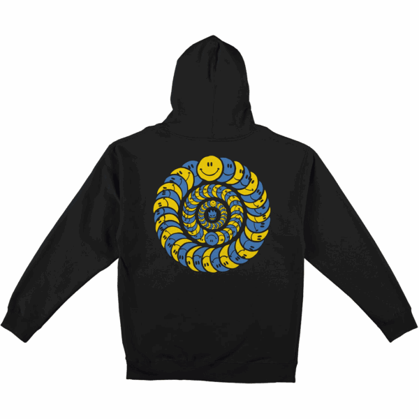 spitfire sweatshirt hood happy classic (black)