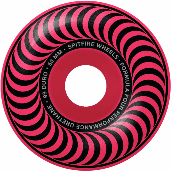 spitfire wheels formula four classics neon (pink) 99a 53mm