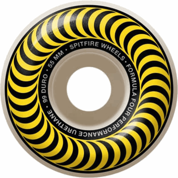 spitfire wheels formula four classics (yellow) 99a 55mm