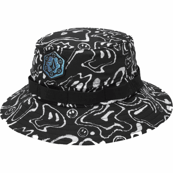 volcom hat bucket bob fa filip rygalski (black print)