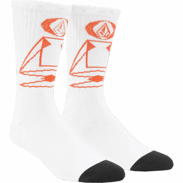 volcom socks skate vitals remy s (off white)