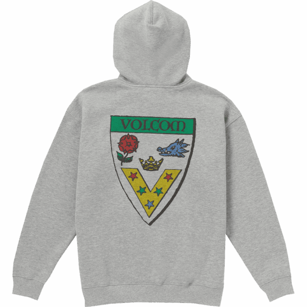 volcom sweatshirt hood fergadelic (heather grey)