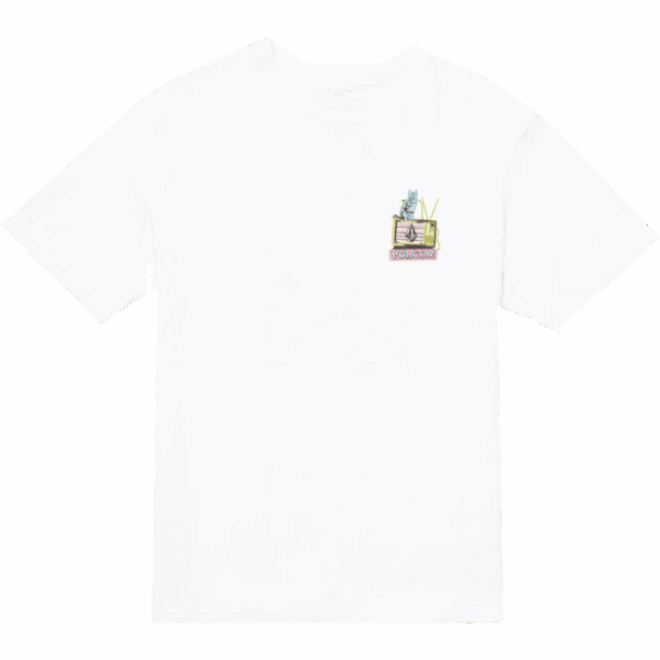 volcom tee shirt bsc catv (white)