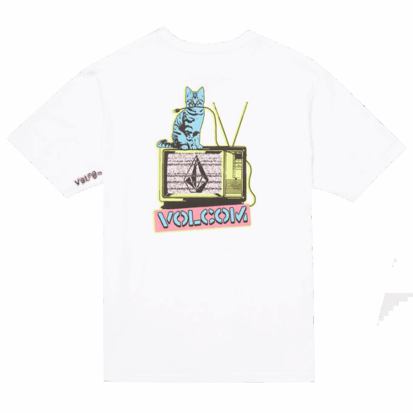 volcom tee shirt bsc catv (white)