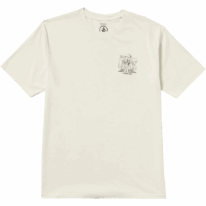 volcom tee shirt rat bar (off white)