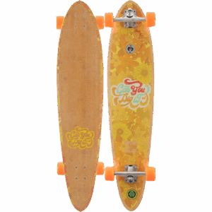 dusters longboard dig it (bamboo orange) 40×9