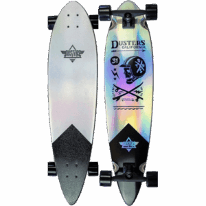 dusters longboard moto (cosmic holographic) 37×8.75