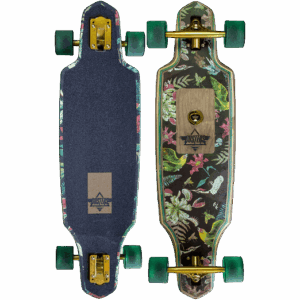 dusters longboard predator (green) 34×9.125