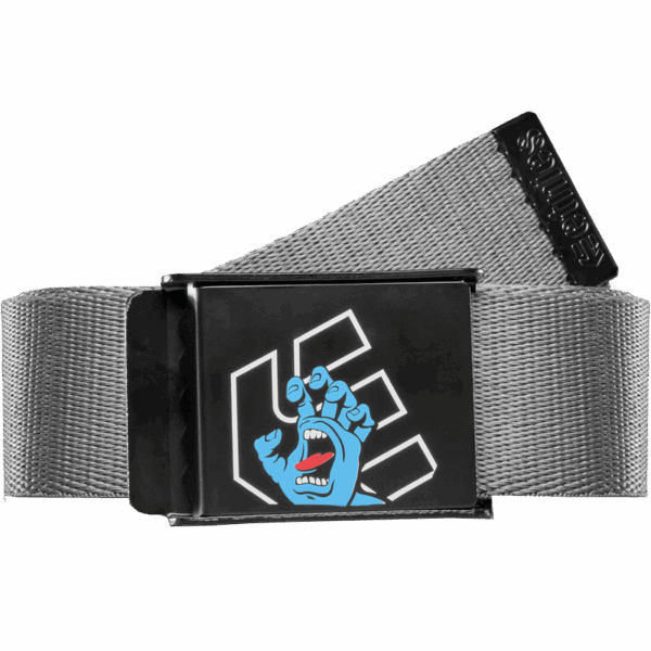 etnies belt santa cruz screaming hand (charcoal)